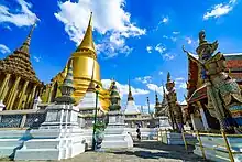 Image 21Wat Phra Kaew, an example of early Rattanakosin period architecture located in Bangkok's historic Rattanakosin Island. (from Culture of Thailand)