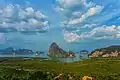 Limestone islets in Phangnga Bay