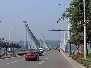 Bridge and cars in Beibei (2014)