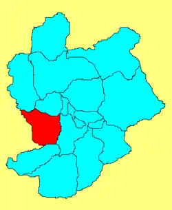 Location in Zhangjiakou