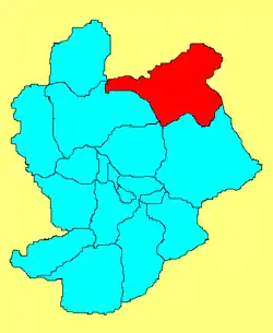 Location in Zhangjiakou