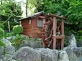 Water wheel in the park