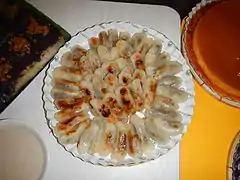 Moche, boiled glutinous rice filled with bean paste