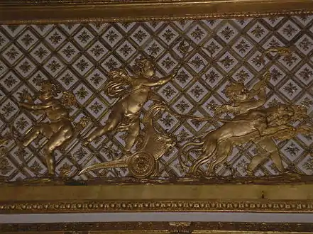 Detail of the cornice frieze