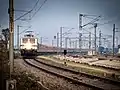 02423 Dibrugarh Rajdhani COVID-19 Special with GZB WAP7 arriving Katihar