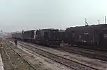 Alsthom Pielstick loco no. A.372 at Amyntaio sidings, ready to depart for Kozáni, 4 November 1992