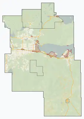 Swan Hills is located in Big Lakes County