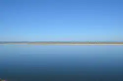 Distant view of Kyllakh from the Lena River