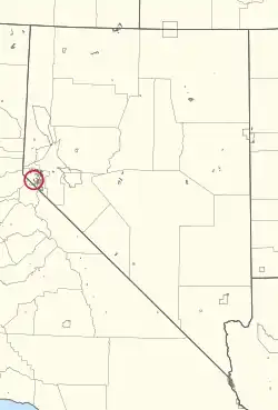 Location of Dresslerville Colony in Nevada