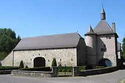 The Royer tower, one of three fortified farms in Mozet