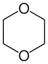 Chemical structure of dioxane