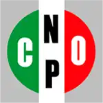 The CNOP logo, divided into a green-white-red tricolor much like that of the PRI