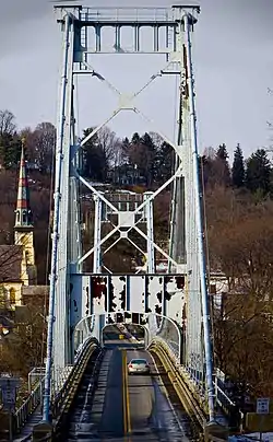 The Wurts street Bridge (a.k.a. Kingston-Port Ewen Suspension Bridge)