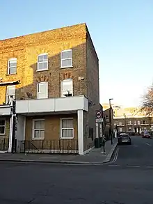 Exterior of two storey brick building