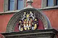 Coat of arms of the Old Town of Prague at the Old Town Hall