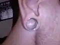 16 mm (0.63 in) flesh tunnel