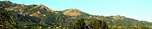 S.Y. Mtn. peaks (from left) La Cumbre, Cathedral, Arlington, White, and Gibraltar