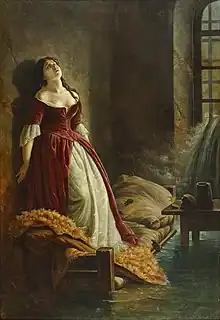 Princess Tarakanova, in the Peter and Paul Fortress at the Time of the Flood (earlier version from 1862)