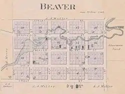 1894 plat map of Beaver