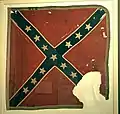 The 18th Virginia Infantry Regiment battle flag at the Appomattox museum.