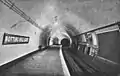 Historical picture of Central line platform (1902)