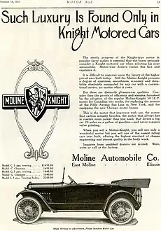 1918 Moline-Knight Model C Touring