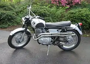 A 1966 Honda CL77 Scrambler 305 motorcycle