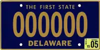 Image 50Delaware's license plate design, introduced in 1959, is the longest-running one in U.S. history. (from Delaware)