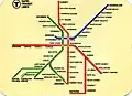 Subway map from 1973