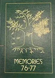 1976-1977 Yearbook cover-L'Amoreaux C.I. "Memories"