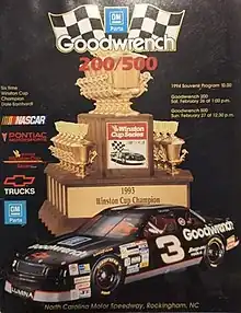 The 1994 Goodwrench 500 program cover, featuring Dale Earnhardt.