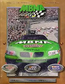 The 2000 MBNA Platinum 400 program cover.