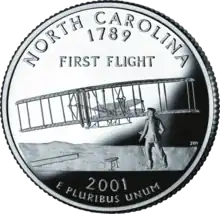 North Carolina state quarter reverse (2001)