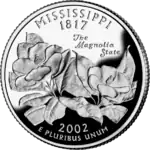 Mississippi quarter dollar coin