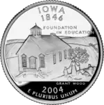 Iowa state quarter reverse (2004)