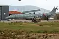 An Embraer EMB-145H AEW&C of the Hellenic Air Force during delivery tests at Elefsis AB, Greece.