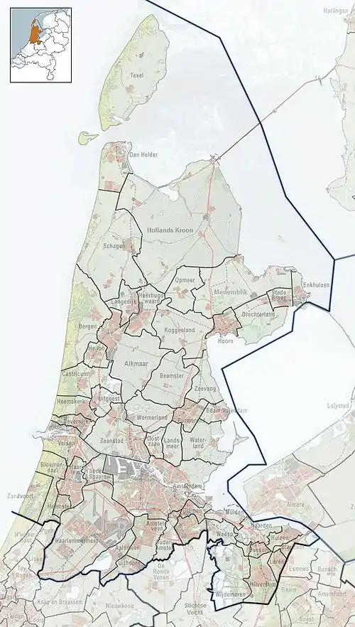 Lijnden is located in North Holland