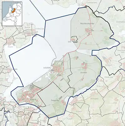 Rutten is located in Flevoland