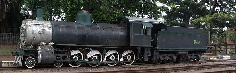 No. 1155 with outside admission piston valves, Kloof Station, KwaZulu-Natal, 9 February 2011