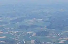 Aerial view of Rumendingen village and surroundings