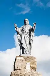 A statue of Christ, in La Verrie