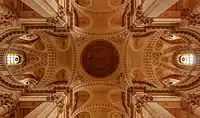 The vaults of the transept