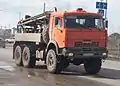 KamAZ-43114 with a PBU-2 drill rig in Tyumen (2014)