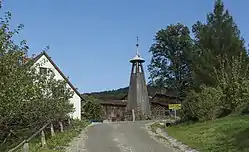 Belfry in the village