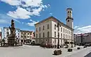 Market Square and Town Hall in Bystrzyca Kłodzka