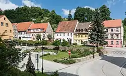 Letnia Street in Srebrna Góra