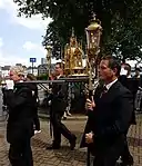 Reliquary of Lidwina of Schiedam during the procession in Het Bat