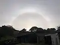 22° halo seen from Sharptor