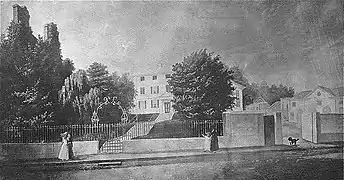 House of Gardiner Greene, Tremont St., Boston, by H.C. Pratt, 1834