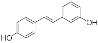 Chemical strucrure of 3,4'-dihydroxystilbene